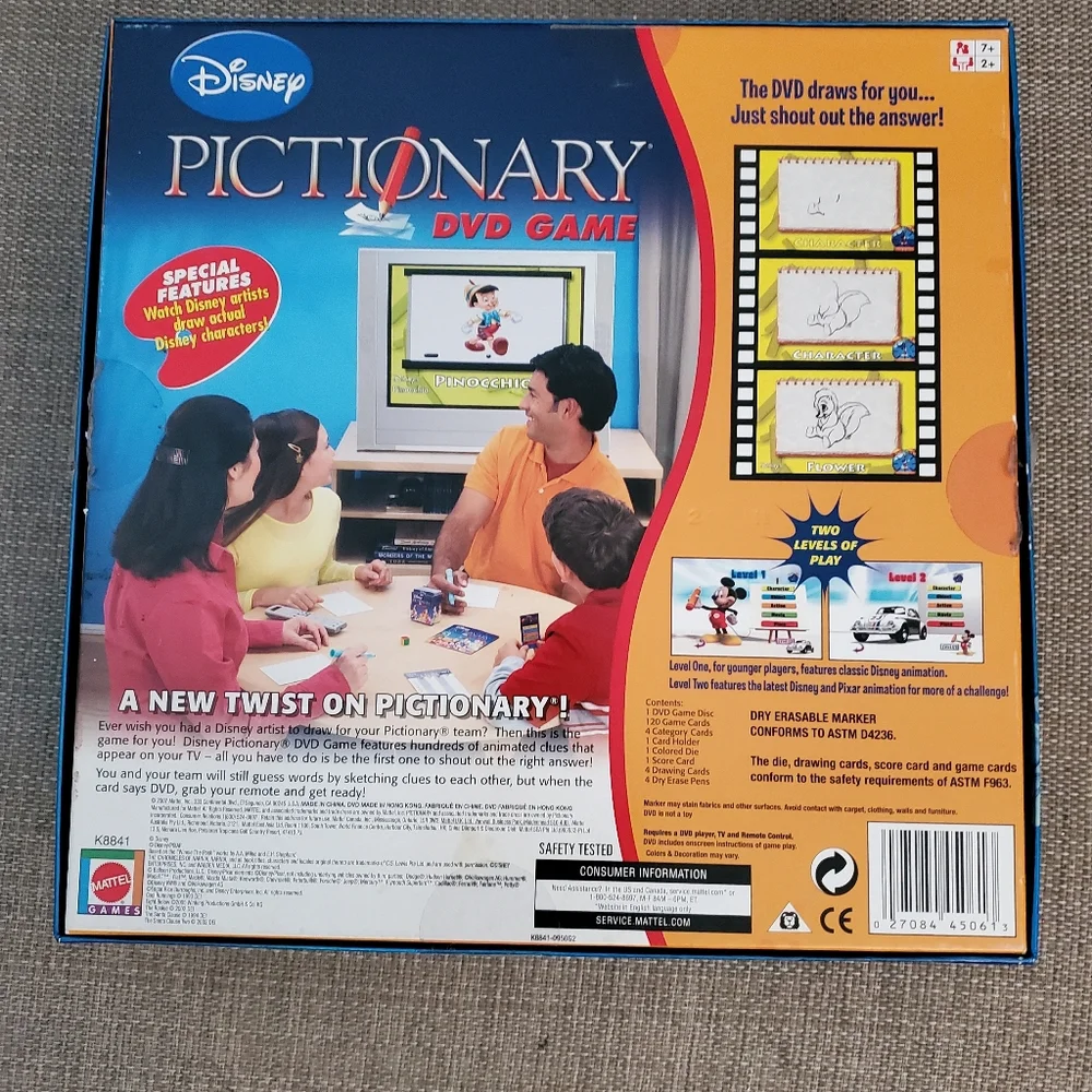 Disney Pixar Pictionary DVD Game